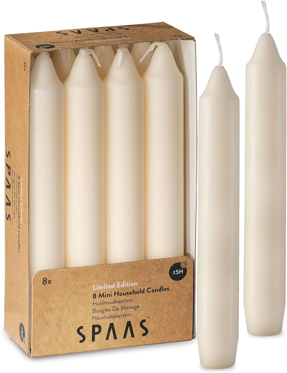 Ivory 6" Dripless Scented Taper Candles, Pack of 8