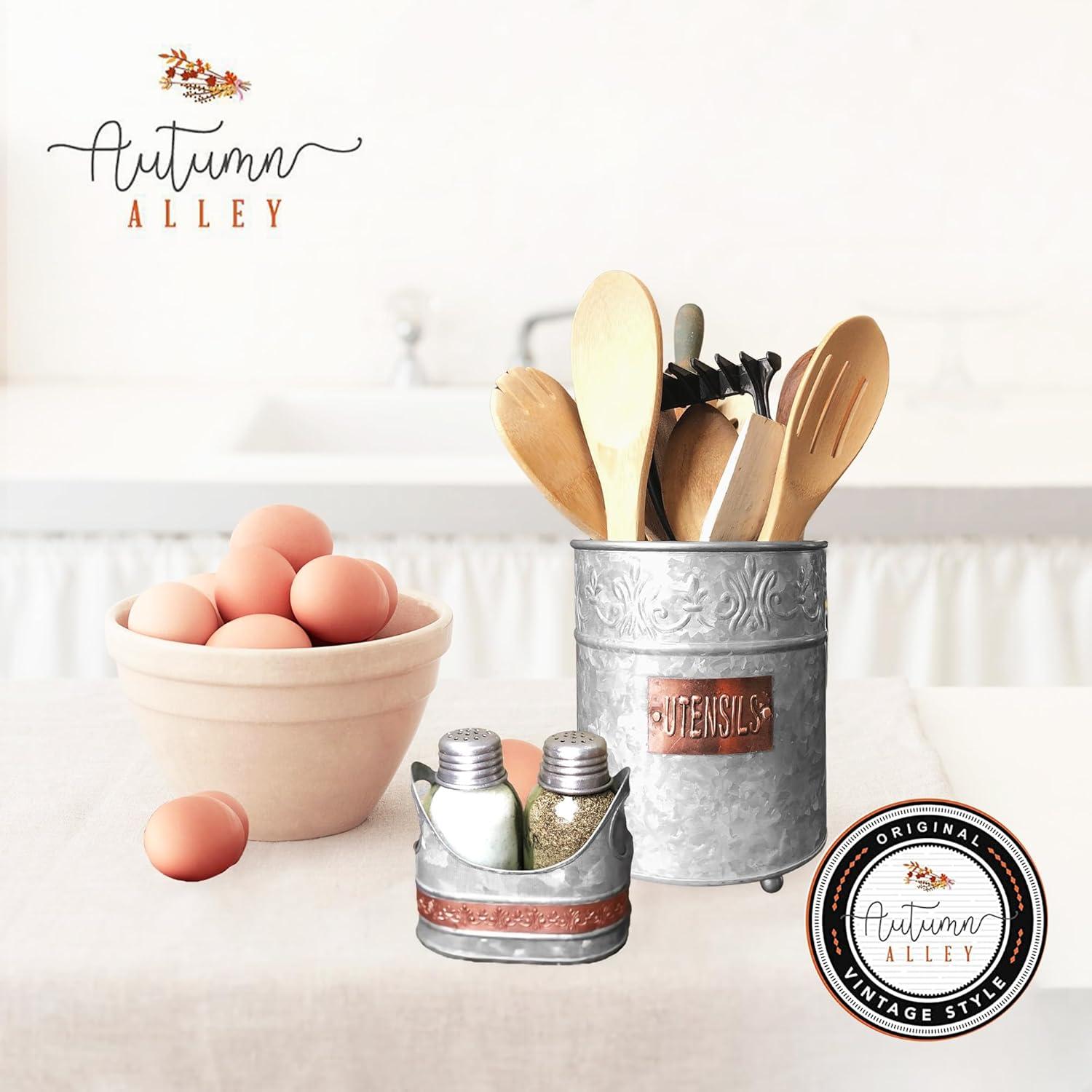 August Grove® Galvanized Utensil Crock