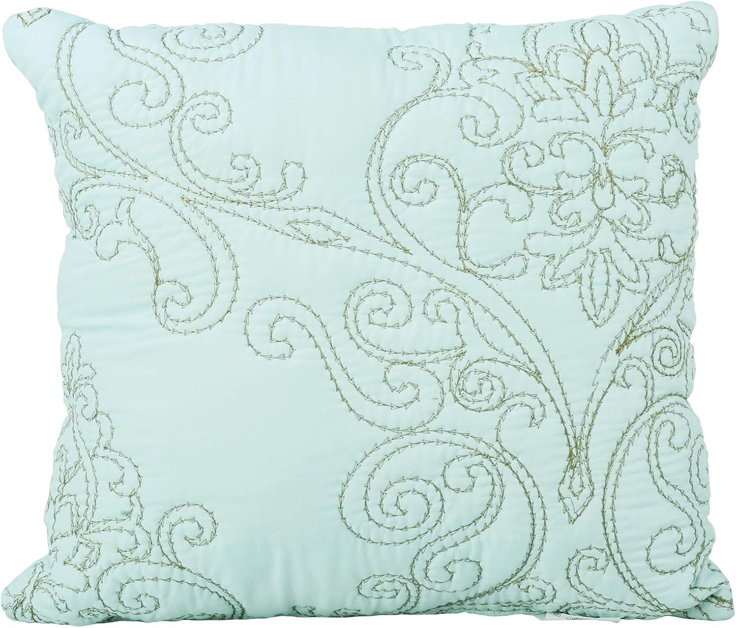 Home Soft Things Damask Embroidery Oversized 4 Piece Quilt Set