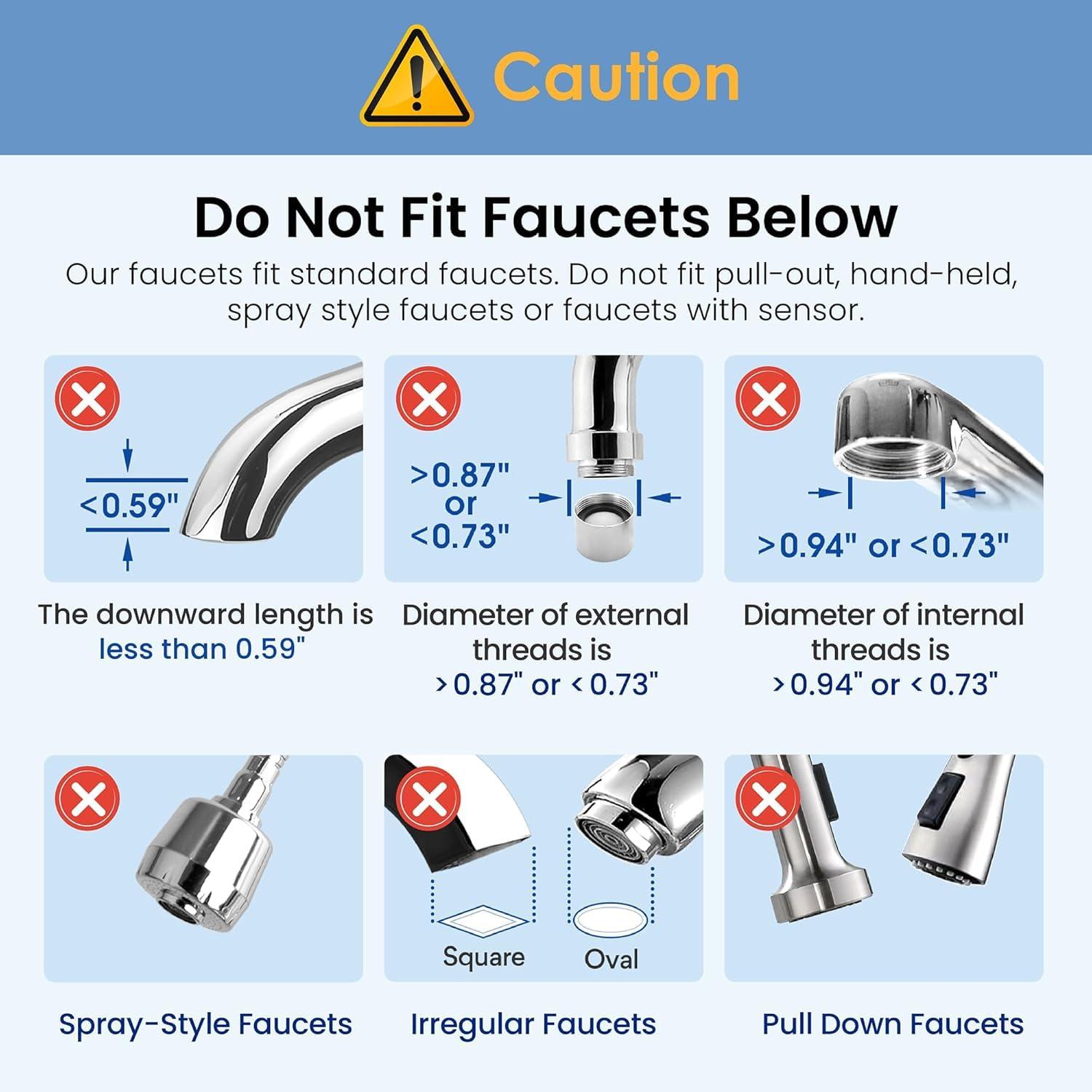 Stainless Steel Countertop Filter System, Faucet Water Filter