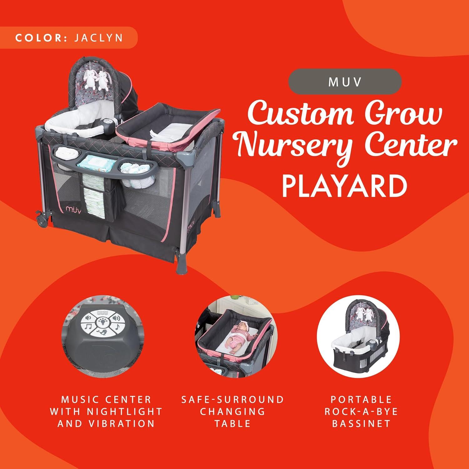 Baby Trend Lil Snooze Deluxe III Nursery Center Playard - Cozy Pink