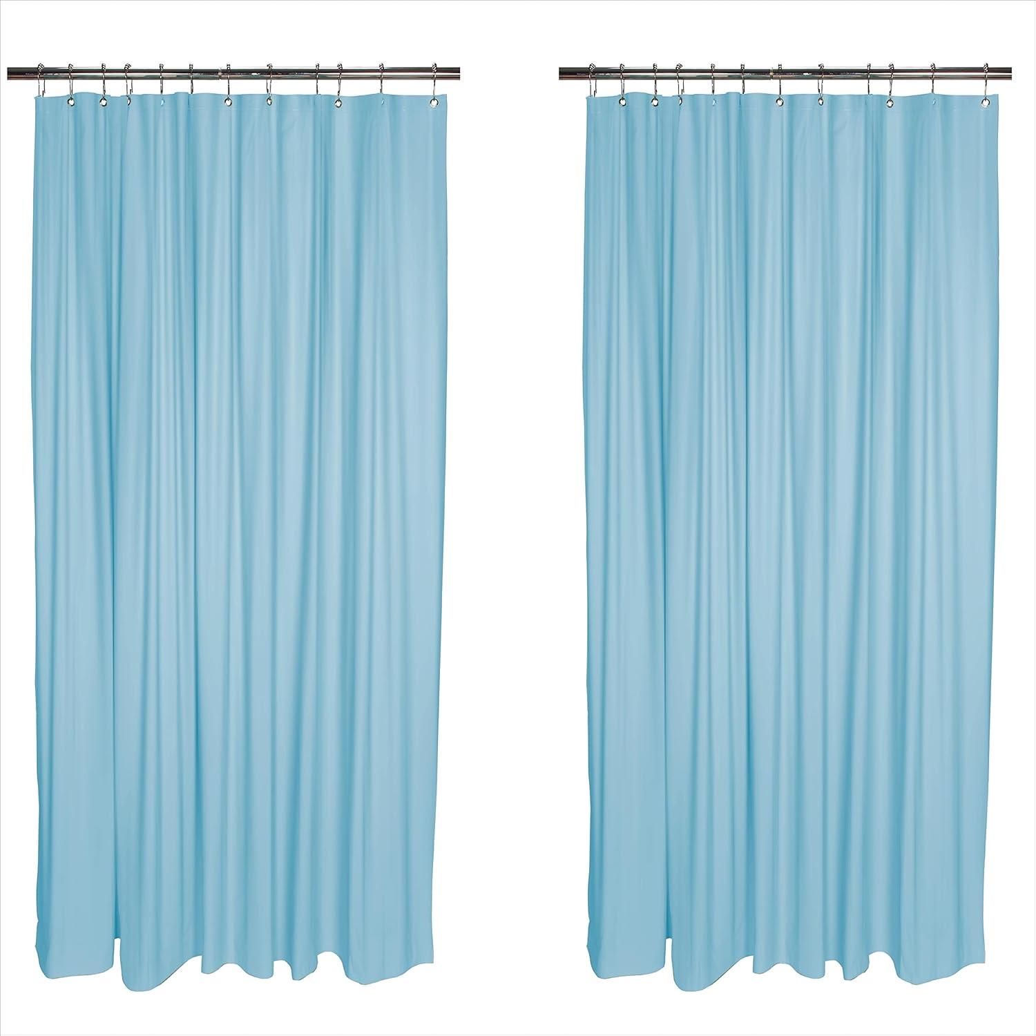 Bath Bliss Shower Liners No Pattern And Not Solid Color Liner (Set of 2)