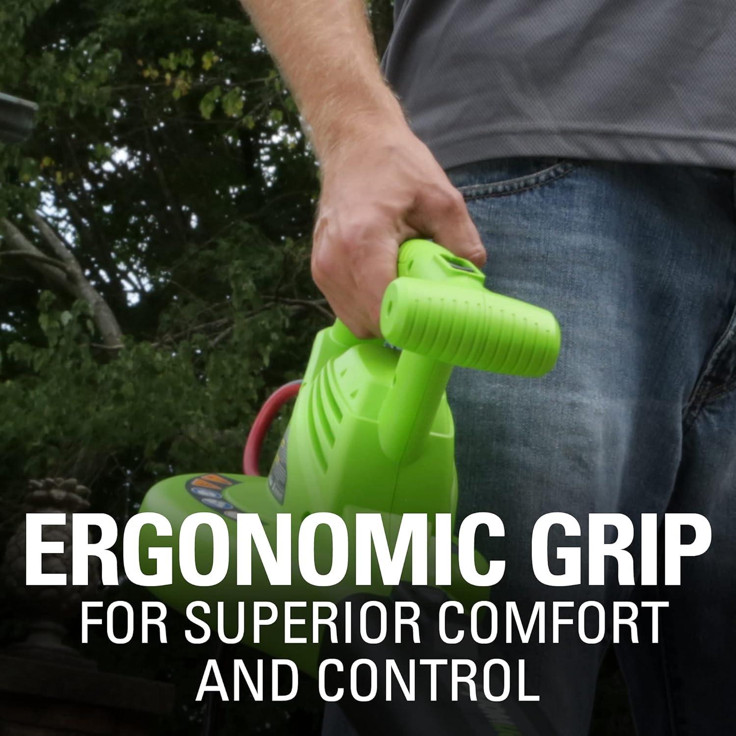 Greenworks 7 Amp 150 CFM at 160 MPH Corded Electric Leaf Blower 24012