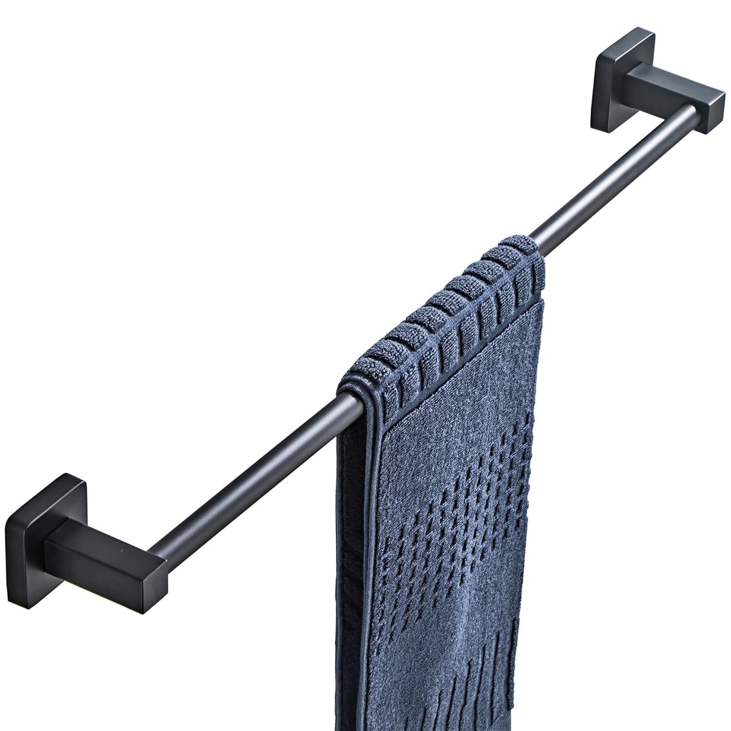 Delta Ara 24 in. Wall Mount Towel Bar Bath Hardware Accessory in Matte Black 77524-BL