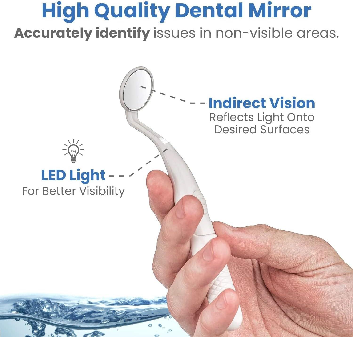 Aquasonic Home Dental Center - Electric Sonic Toothbrush & Smart Water Flosser Combo, 3 Cleaning Modes, Inductive Charging, Auto Timer, Complete Oral Care Kit for Family (White)
