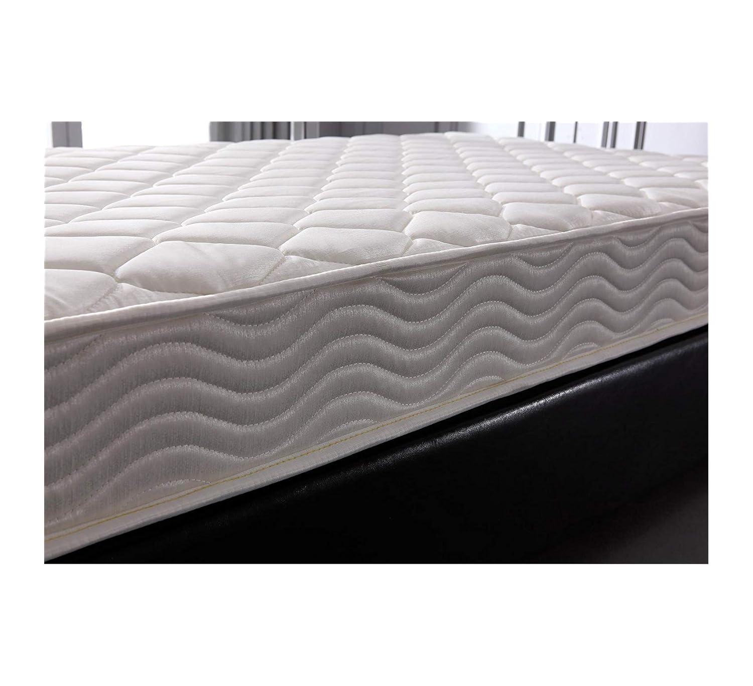 HomeLife 6-Inch Twin Size Mattress Gel Memory Foam – Firm - Tight Top, Pocketed Coils - Breathable Polyester Cover - Innerspring Support - White - Comfortable & Durable - Twin Mattress