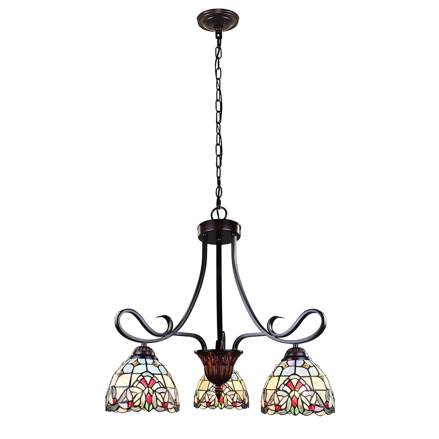 Bondi 3 - Light Glass Dimmable Classic / Traditional Chandelier