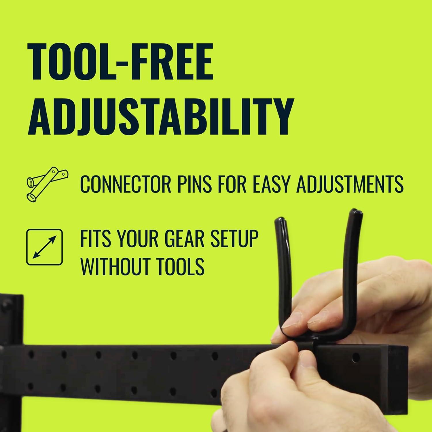 StoreYourBoard Cascade Snowboard & Ski Organizer | Horizontal Wall Mount