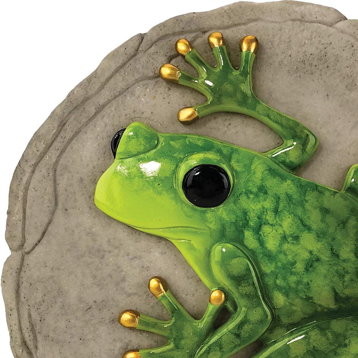 Spoontiques 13329 Frog 9in Diameter Garden Stepping Stone