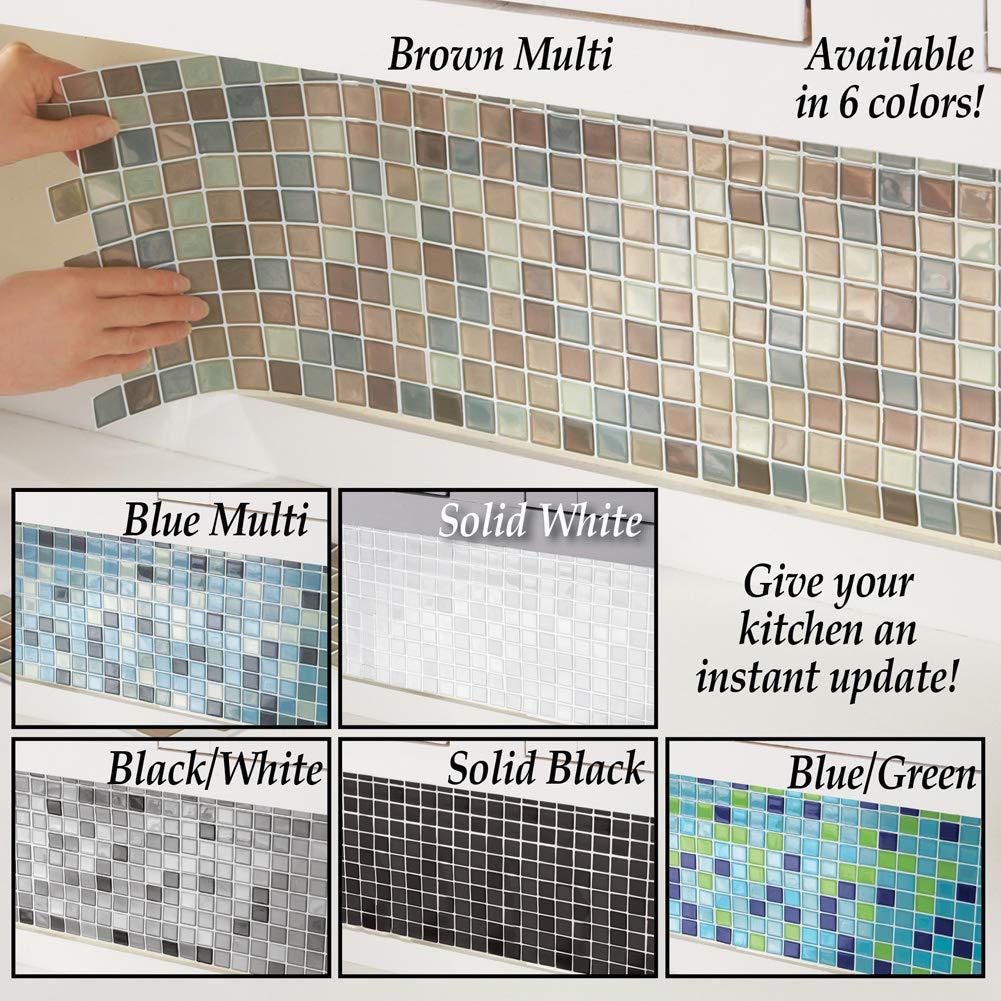 Winston Brands Mosaic 10'' W x 10'' L Gel Peel and Stick Mosaic Tile