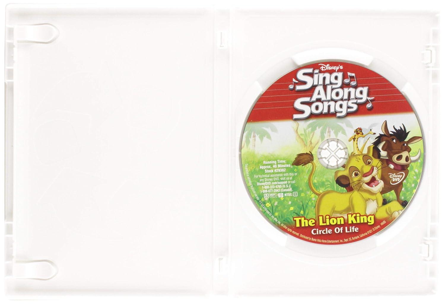 The Lion King Circle of Life Sing Along Songs DVD
