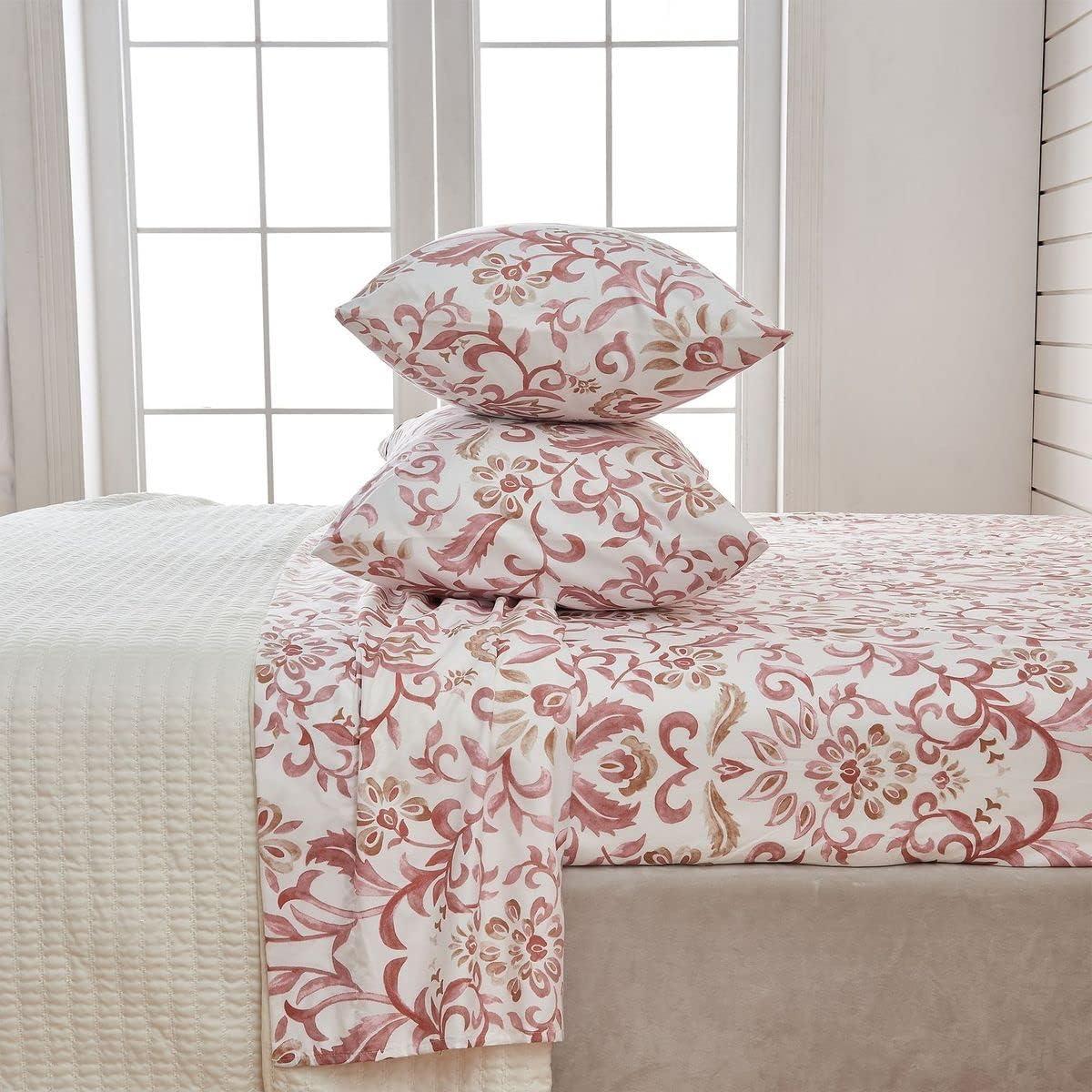 Winter Floral Brushed Microfiber Sheet Set - Great Bay Home