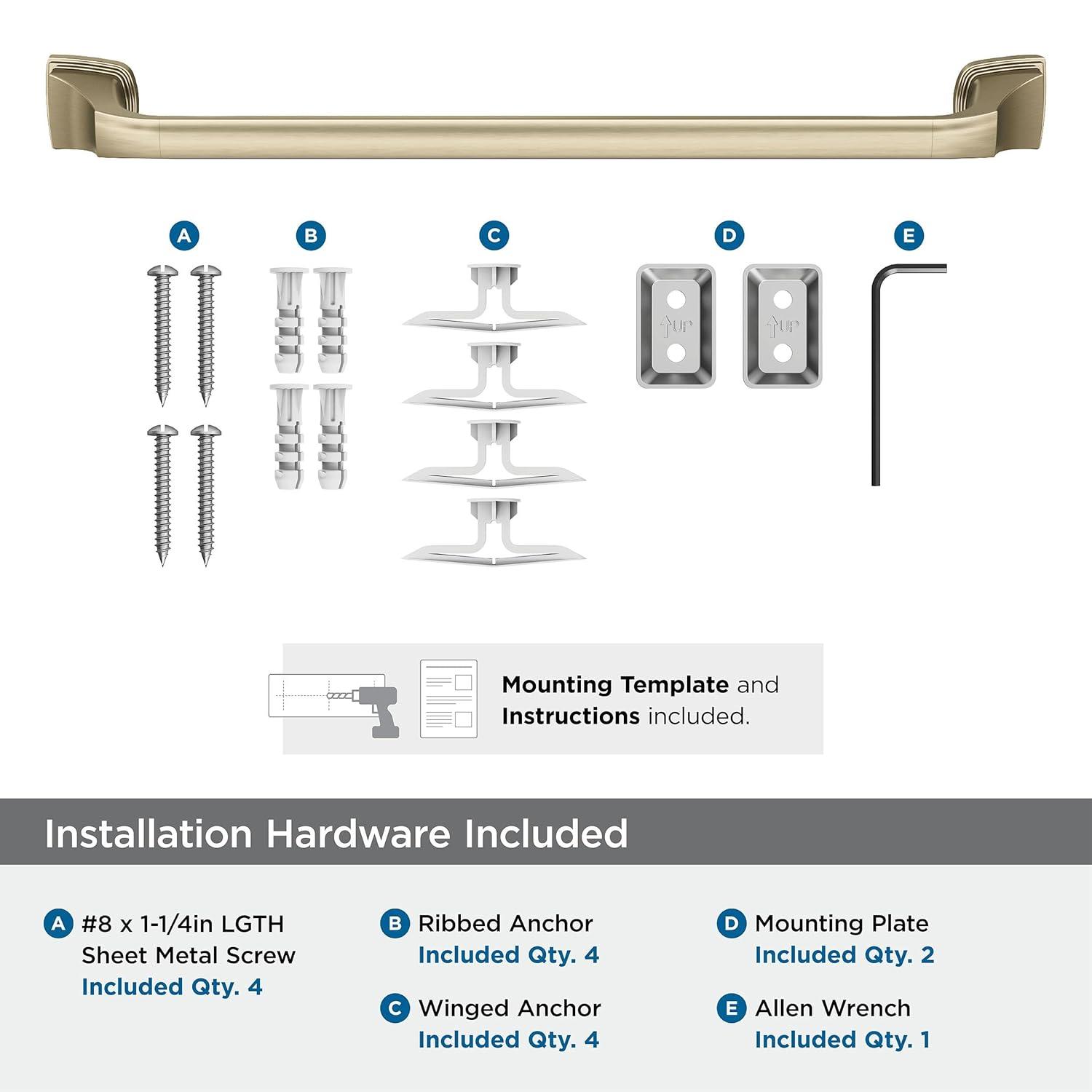 Amerock Revitalize 19.75" Wall Mounted Towel Bar BH36033BBZ