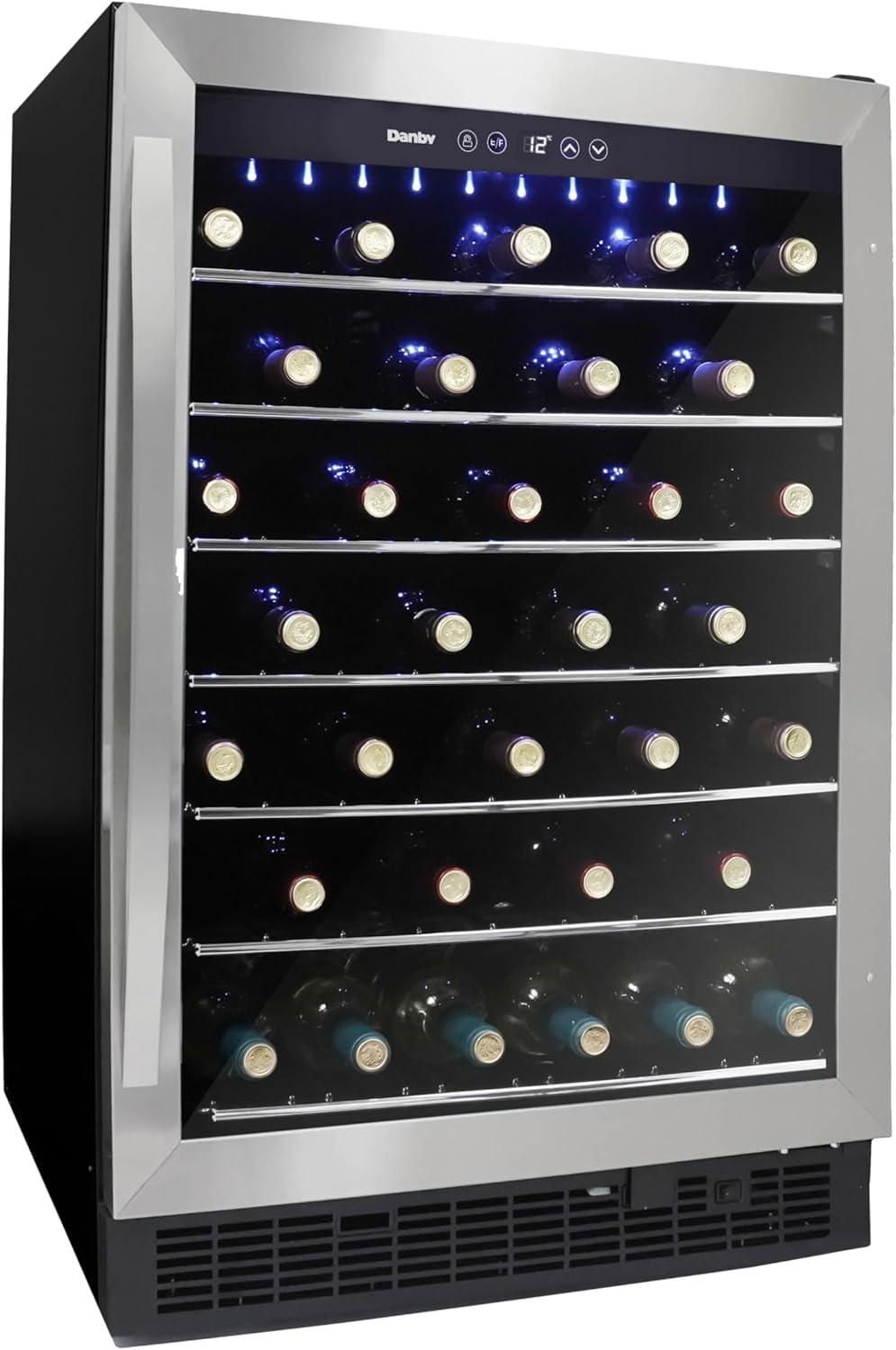 Danby Danby Single Zone 23.8'' Built-In 60 Bottle Wine Refrigerator with Reversible Door