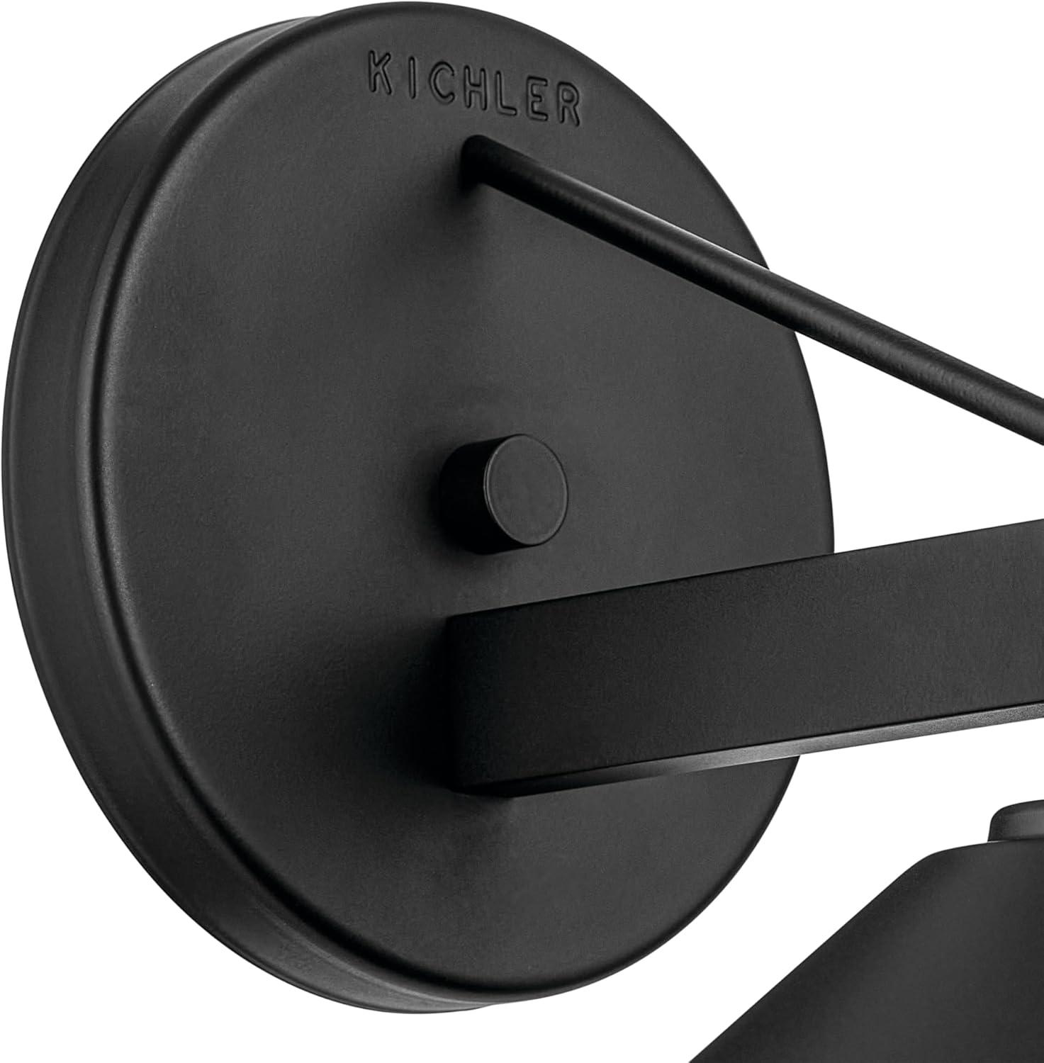 Kichler 49060 Ripley 9" Tall Outdoor Wall Sconce - Black