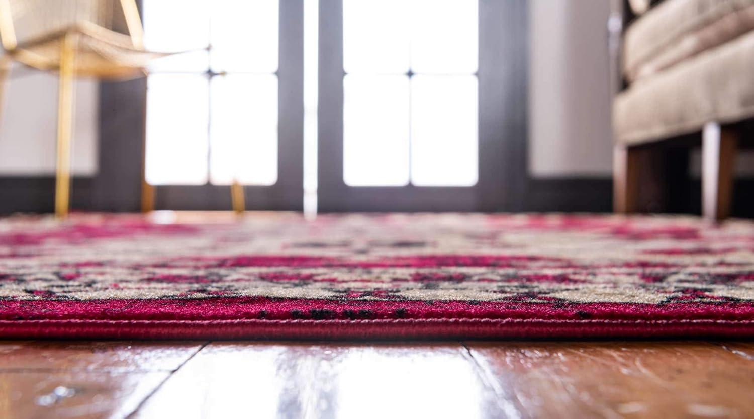 Unique Loom 2' 0 x 3' 1 Red Taftan Oasis Area Rug