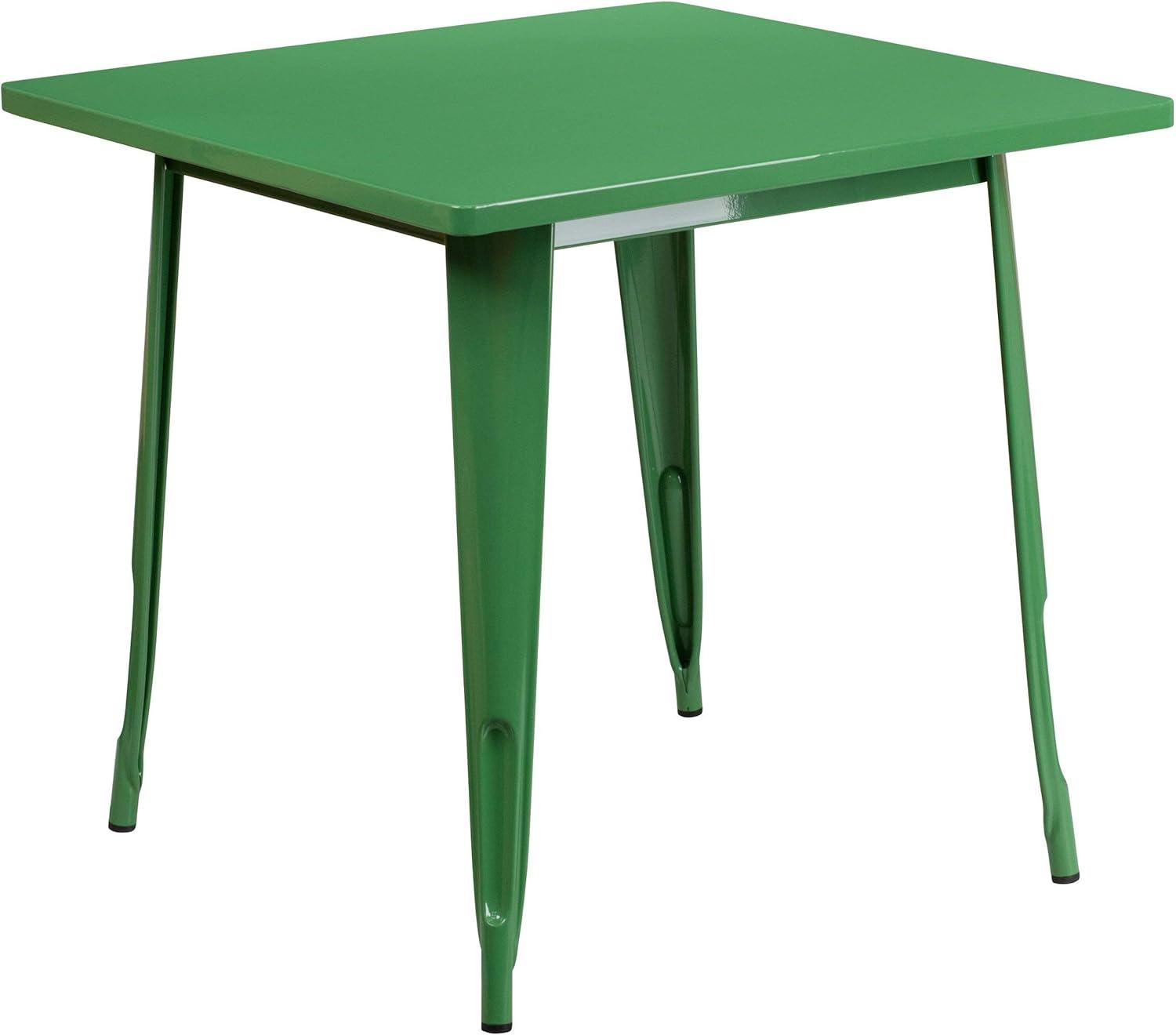 Flash Furniture Commercial Grade 31.5" Square Metal Indoor-Outdoor Table