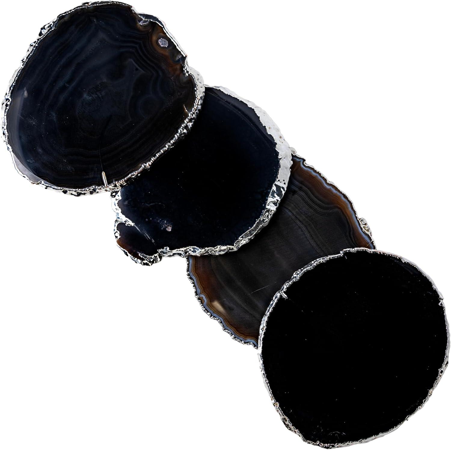 Agate 4 Piece Coaster Set (Set of 4)