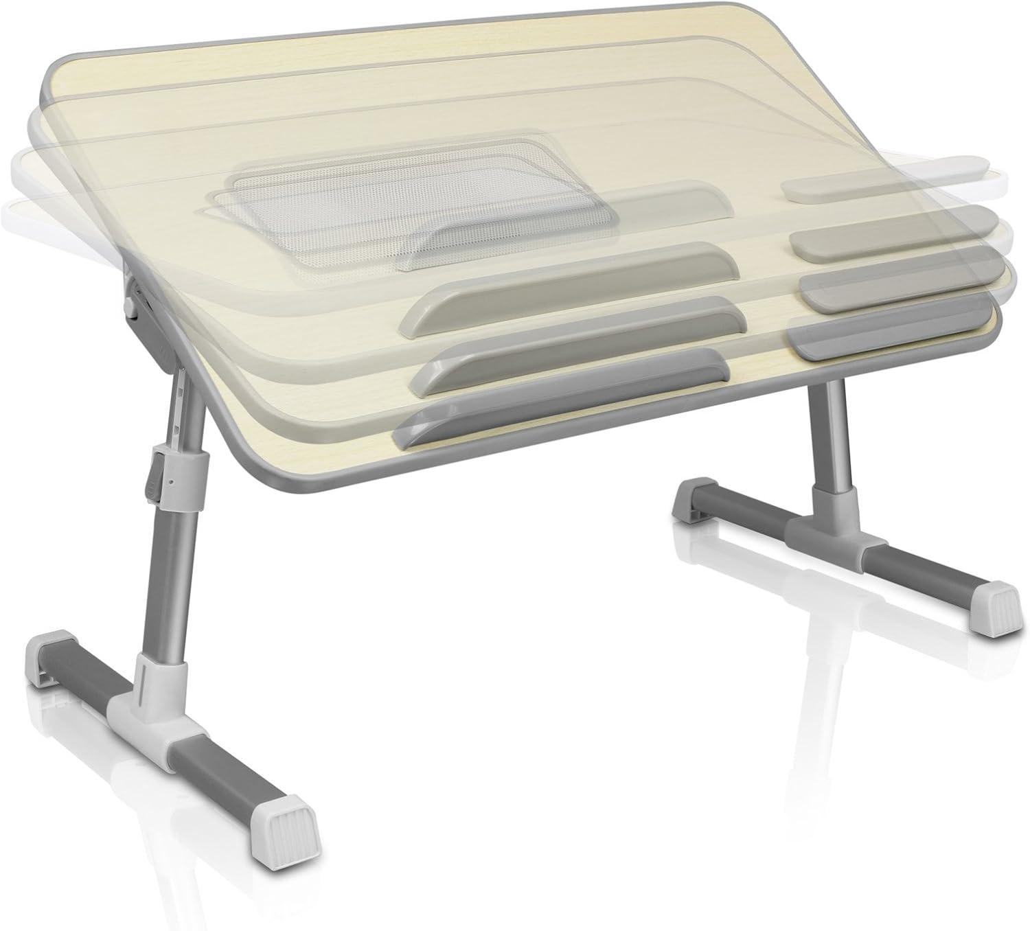 Adjustable Ergonomic Laptop Cooling Table with Fan