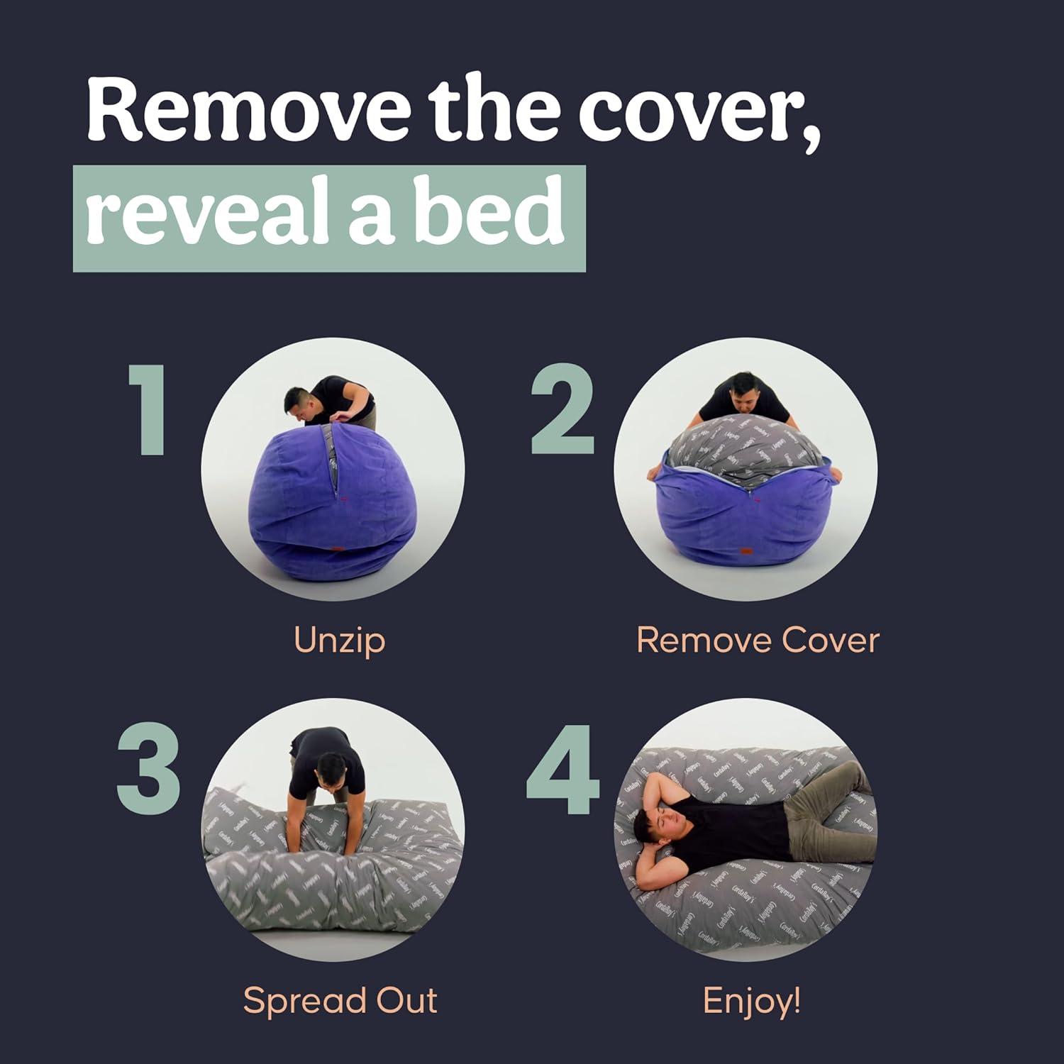 CordaRoy's CordaRoy's Chenille Convertible Bean Bag Chair