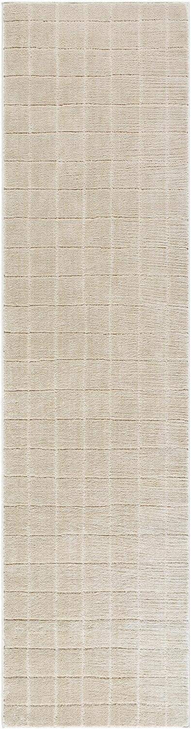 Our PNW Home x Livabliss Boho Scandi High Pile Light Beige Light Brown Area Rug