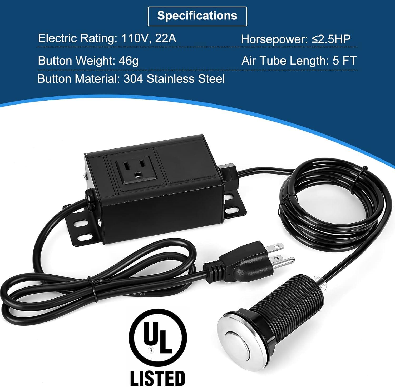 Garbage Disposal Kitchen Air Switch