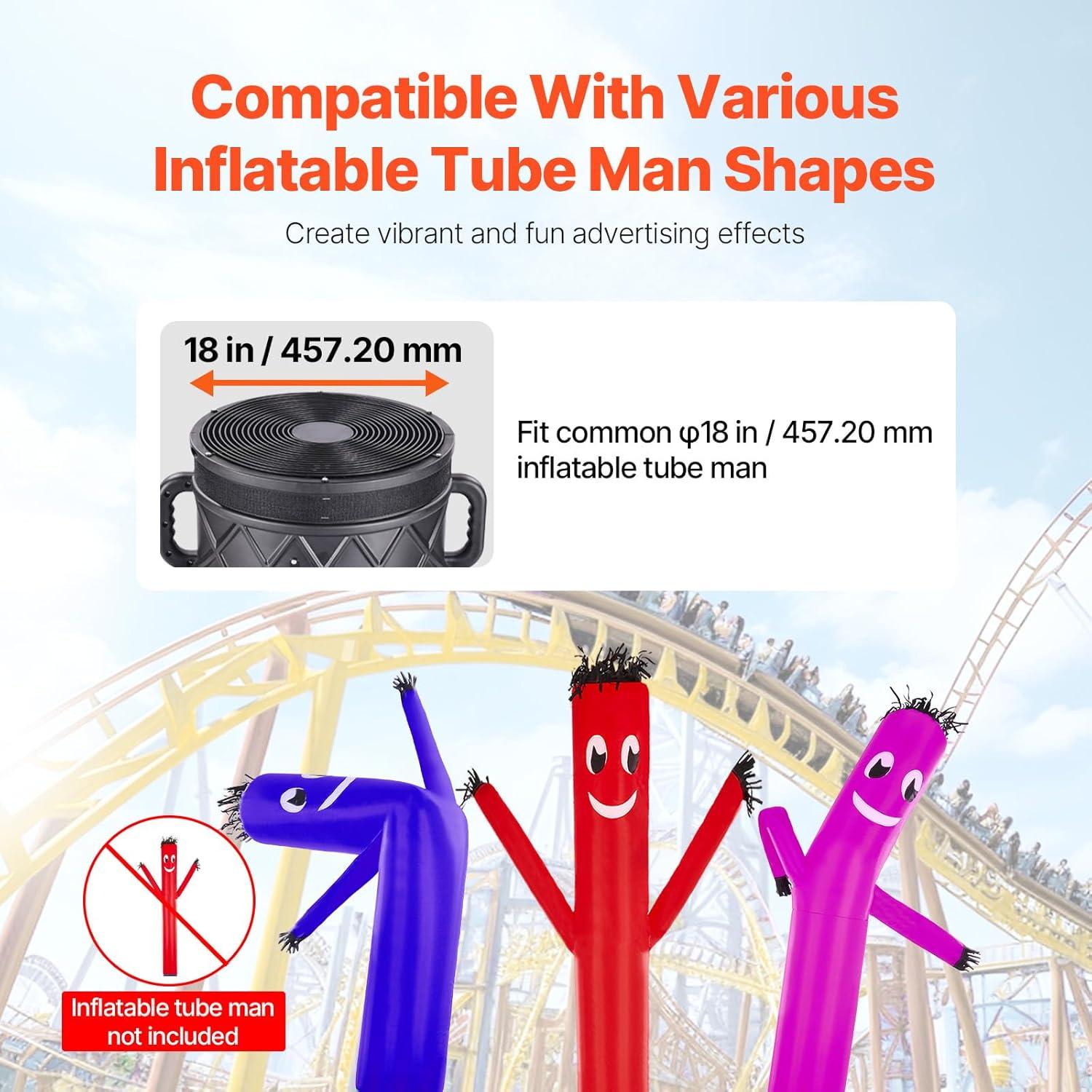 Stellweilan Tessberg Air Blower Fan 1HP 18" for Air Dancer Inflatable Tube Man (No Inflatable)