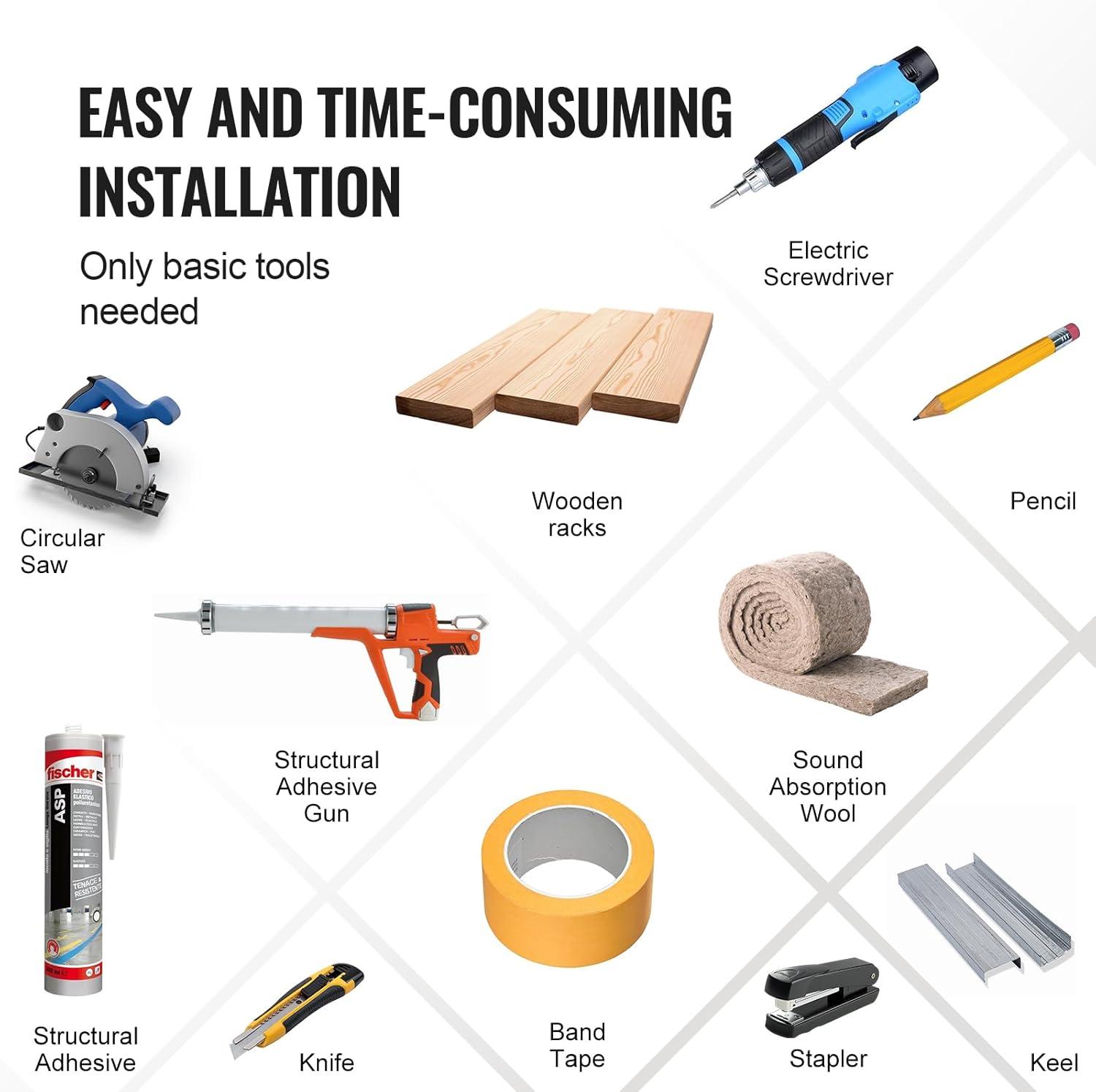 VEVOR Wood Slat Acoustic Panels for Modern Wall Decor