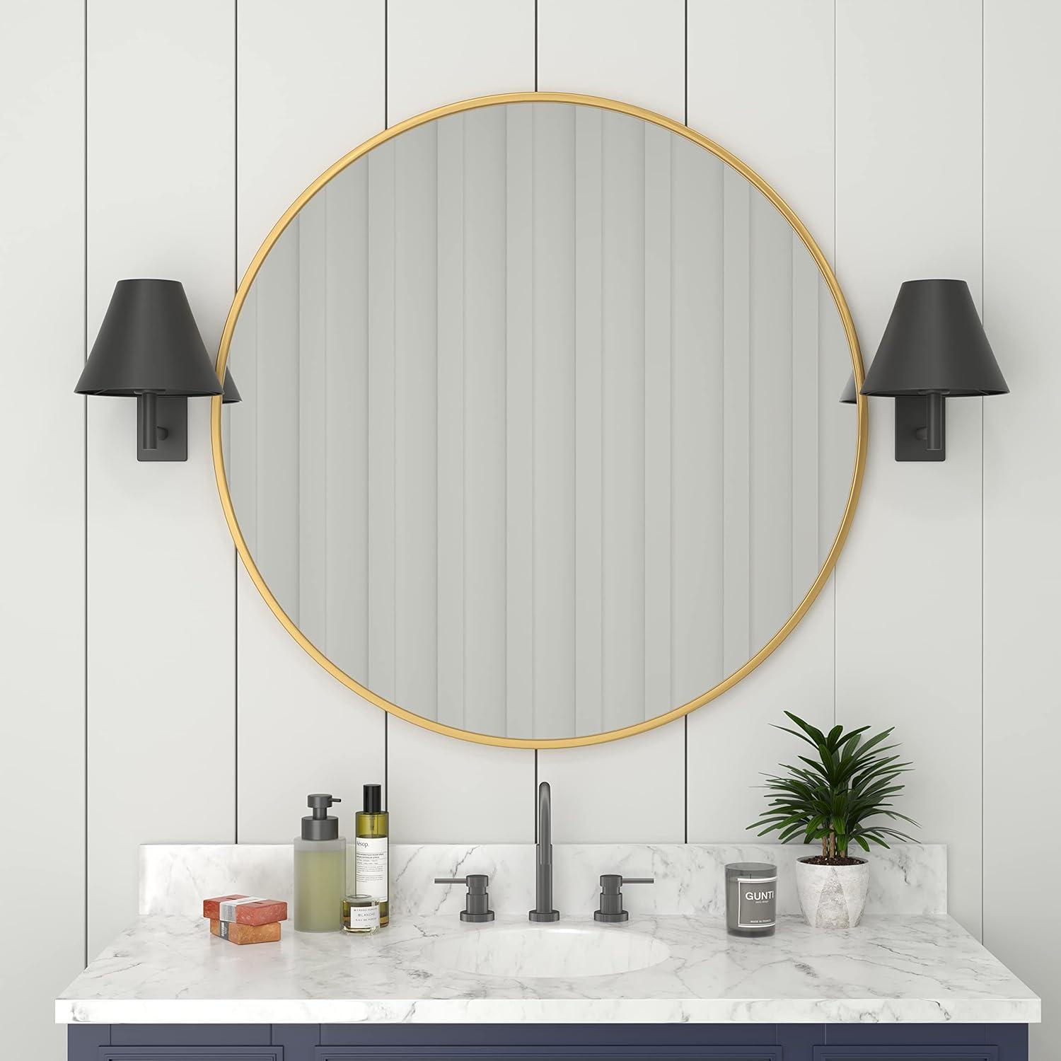 Taylor & Logan Metal Round Wall Mirror