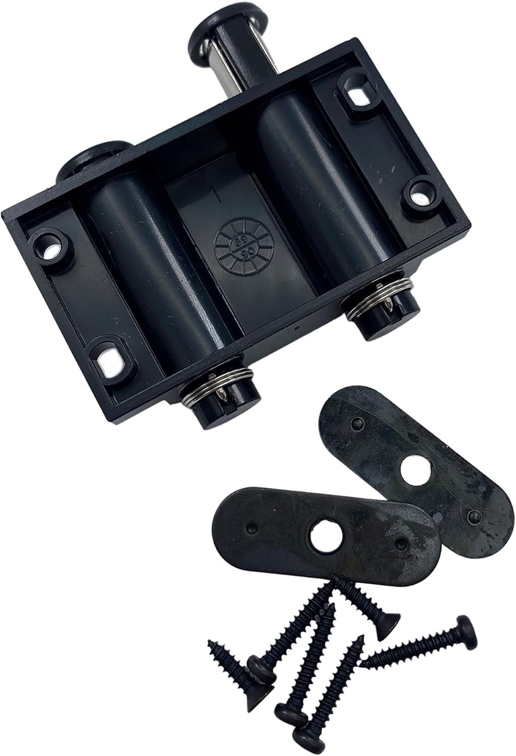 Black Double Magnetic Latch for Glass Cabinet Doors