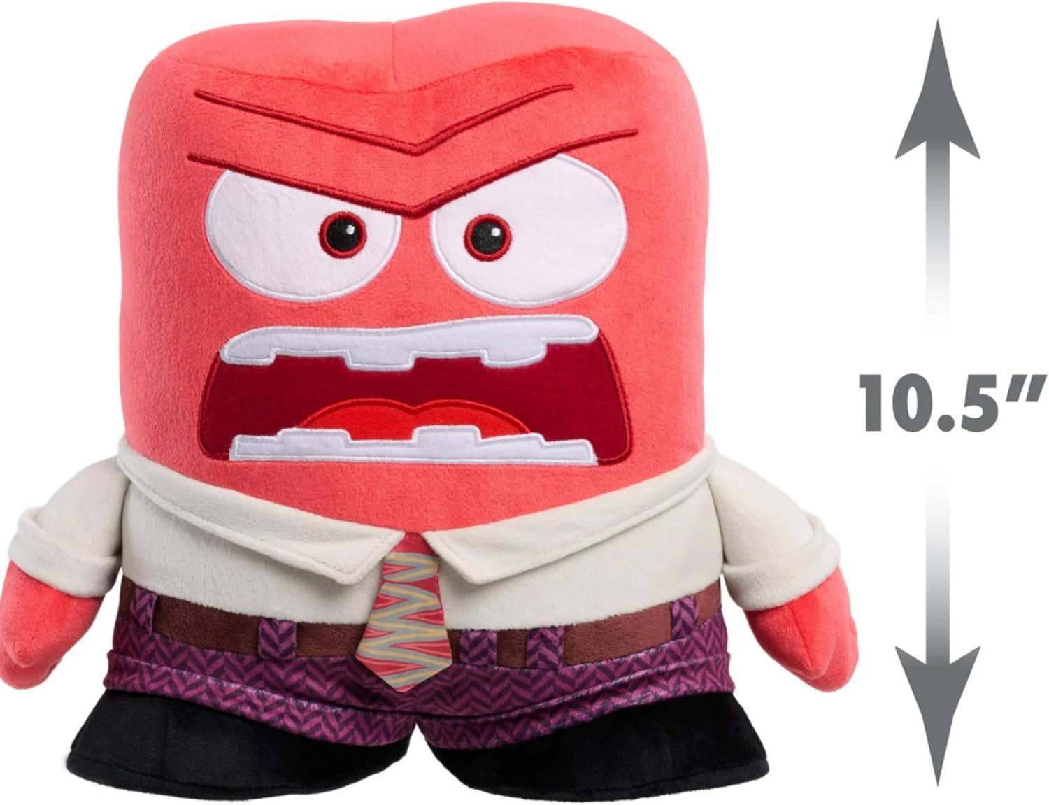 Hooray Toys and Pixar Inside Out 2 Large Plush Anger, Polyester, Kids Toy