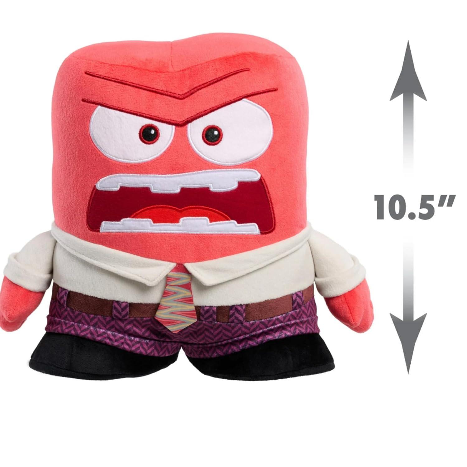 Hooray Toys and Pixar Inside Out 2 Large Plush Anger, Polyester, Kids Toy