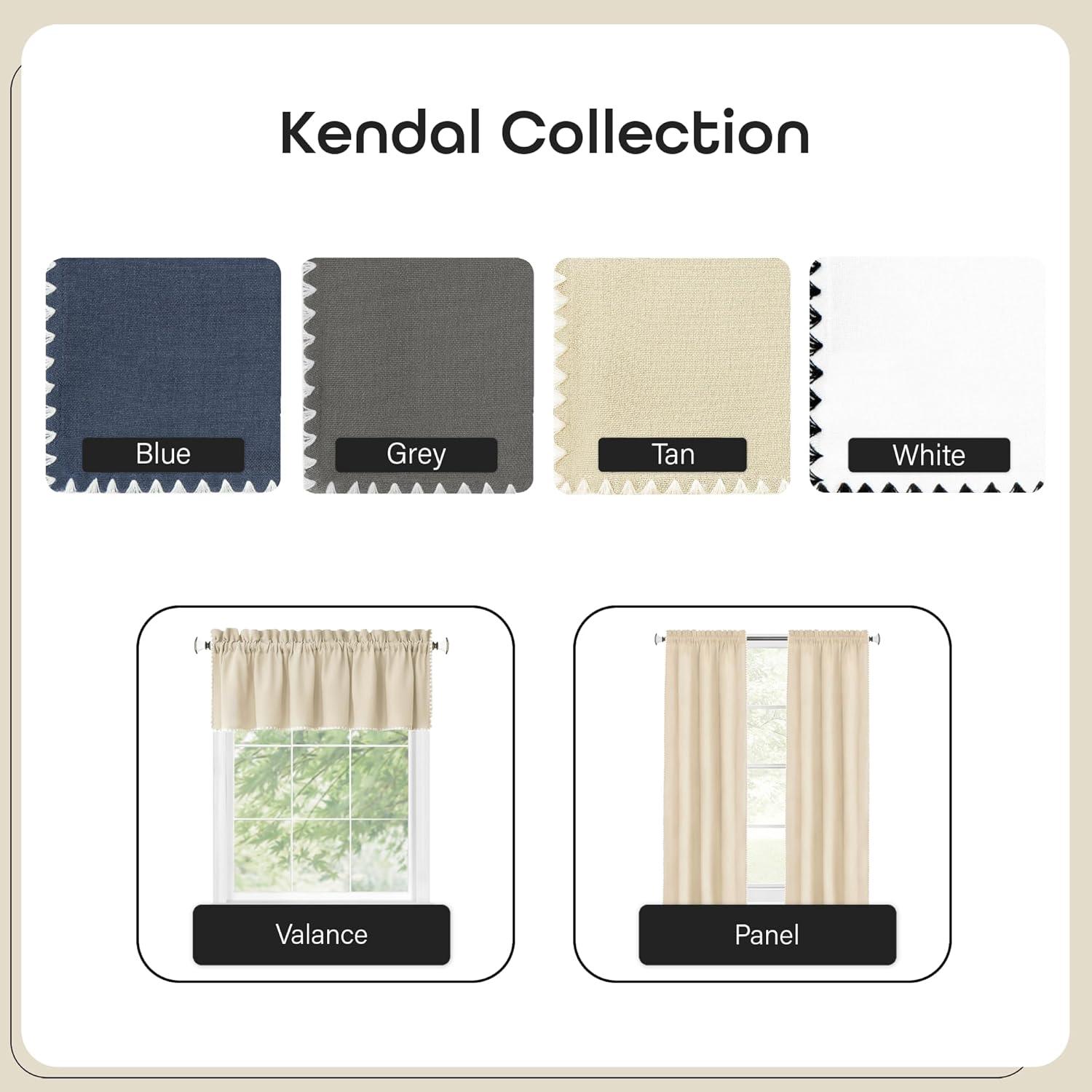 Achim Importing Co Tailored 58'' W Kitchen Curtain