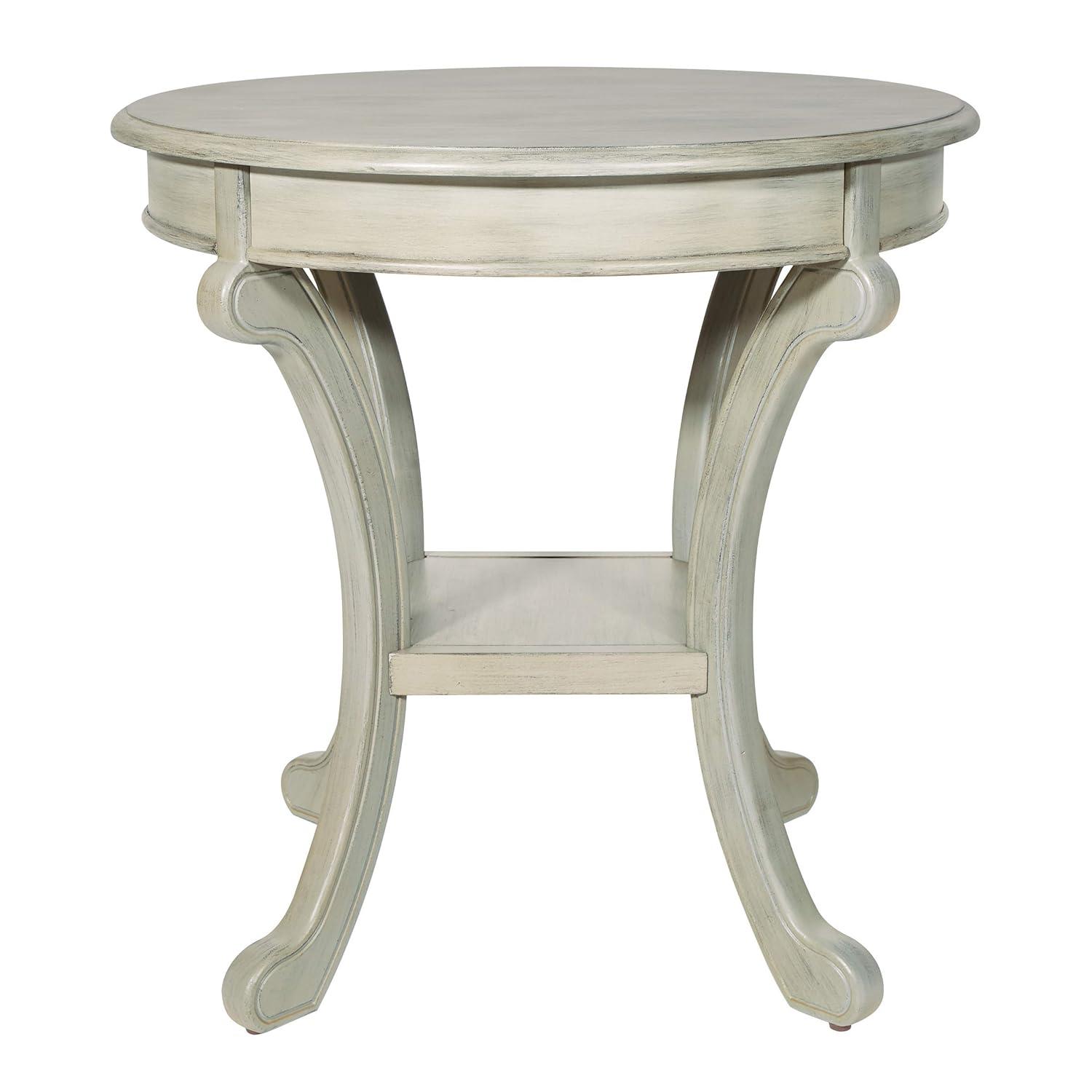 Vermont Accent Table in Antique Black Wood Finish
