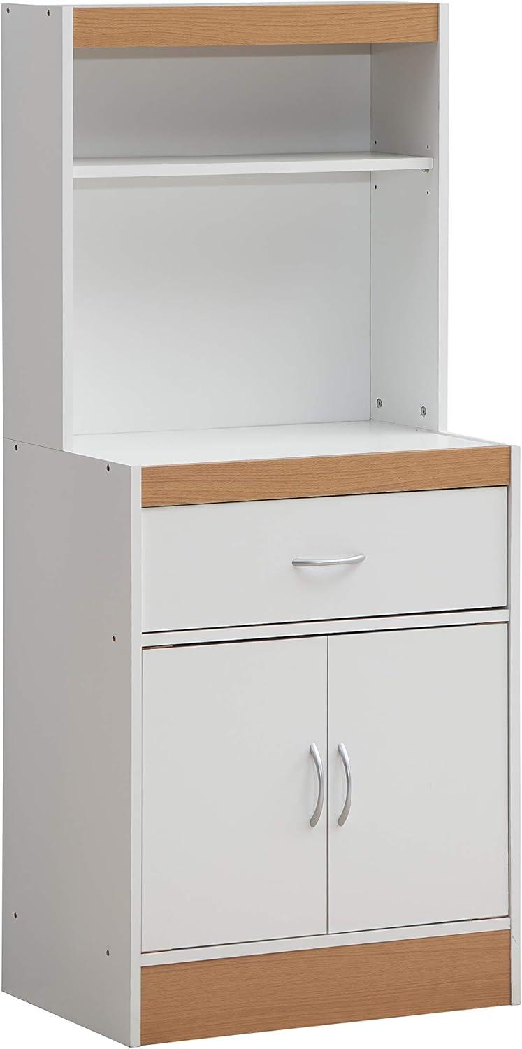 Hodedah  Kitchen Cabinet - White - 54 x 15.75 x 23.62 in.