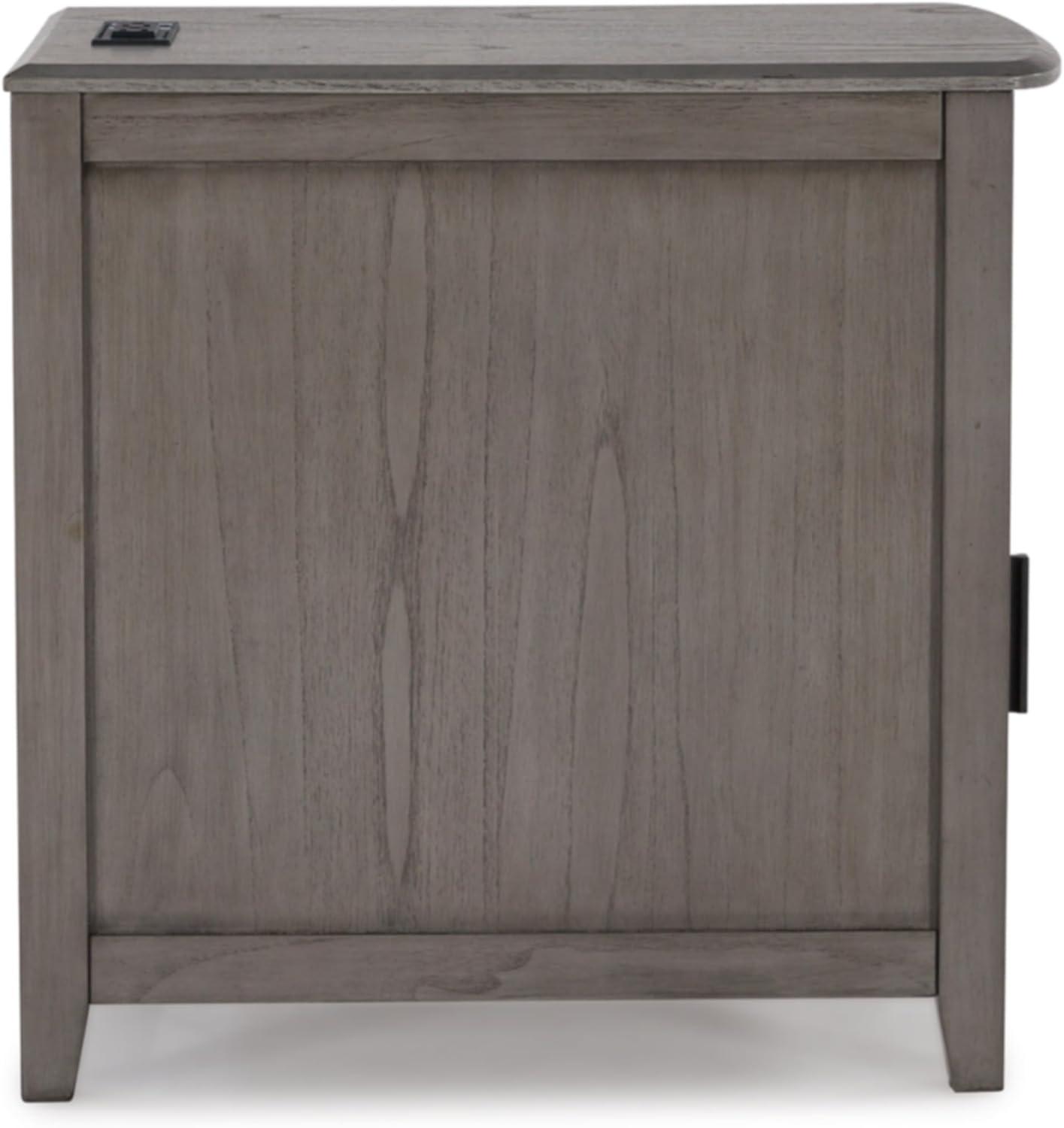 Signature Design by Ashley Casual Devonsted Chairside End Table  Gray