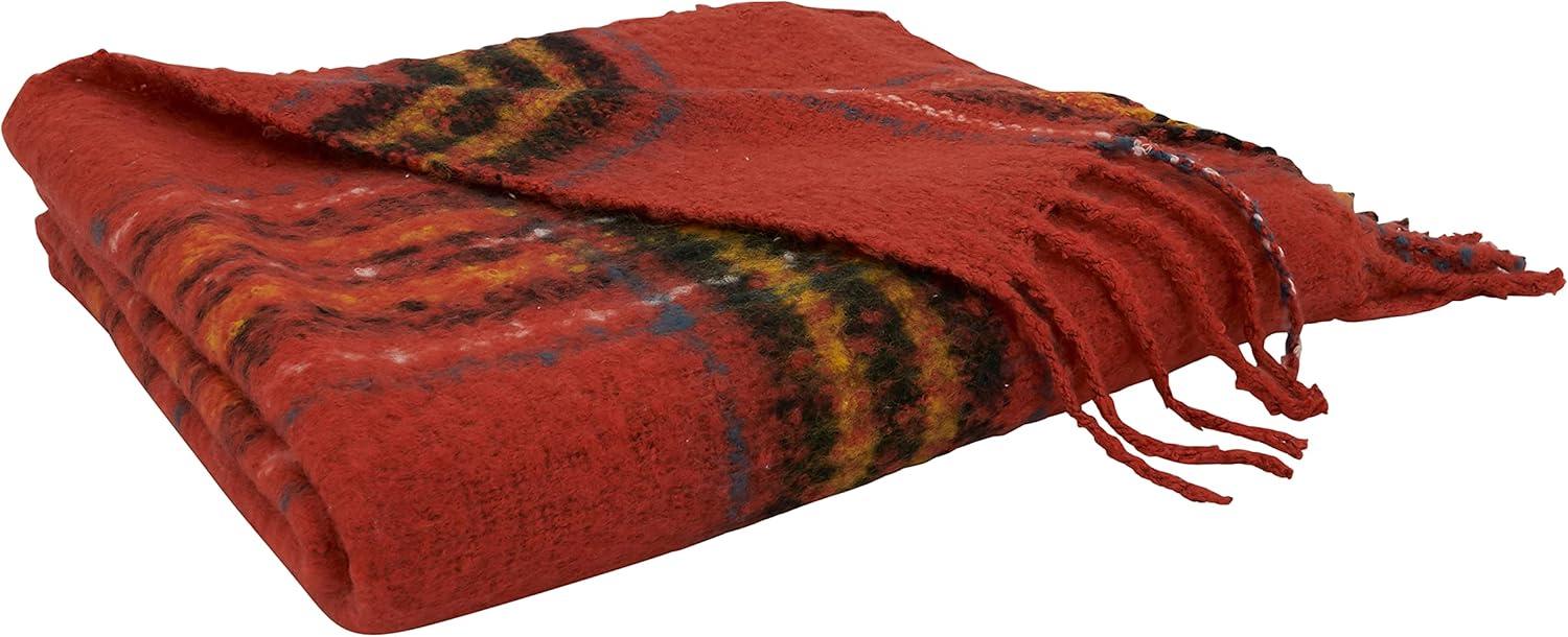 50"x60" Traditional Plaid Throw Blanket - Saro Lifestyle