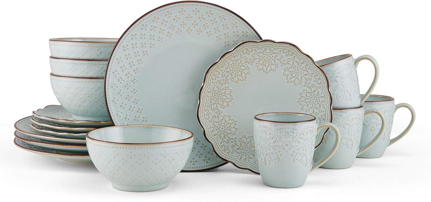 Joanne 16-Piece Stoneware Dinnerware Set, Service for 4