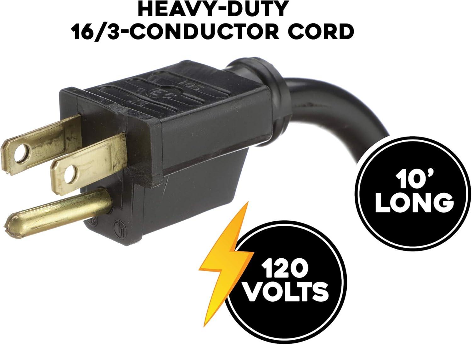 Gray 24-Inch Aluminum Industrial Floor Fan with 3-Speed Dial