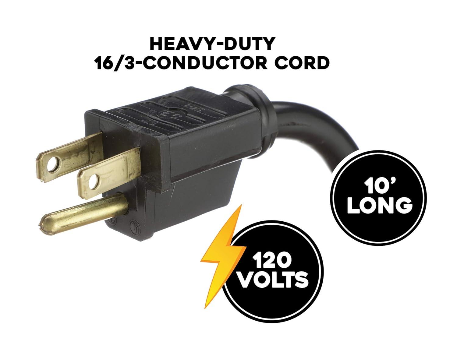 Gray 24-Inch Aluminum Industrial Floor Fan with 3-Speed Dial