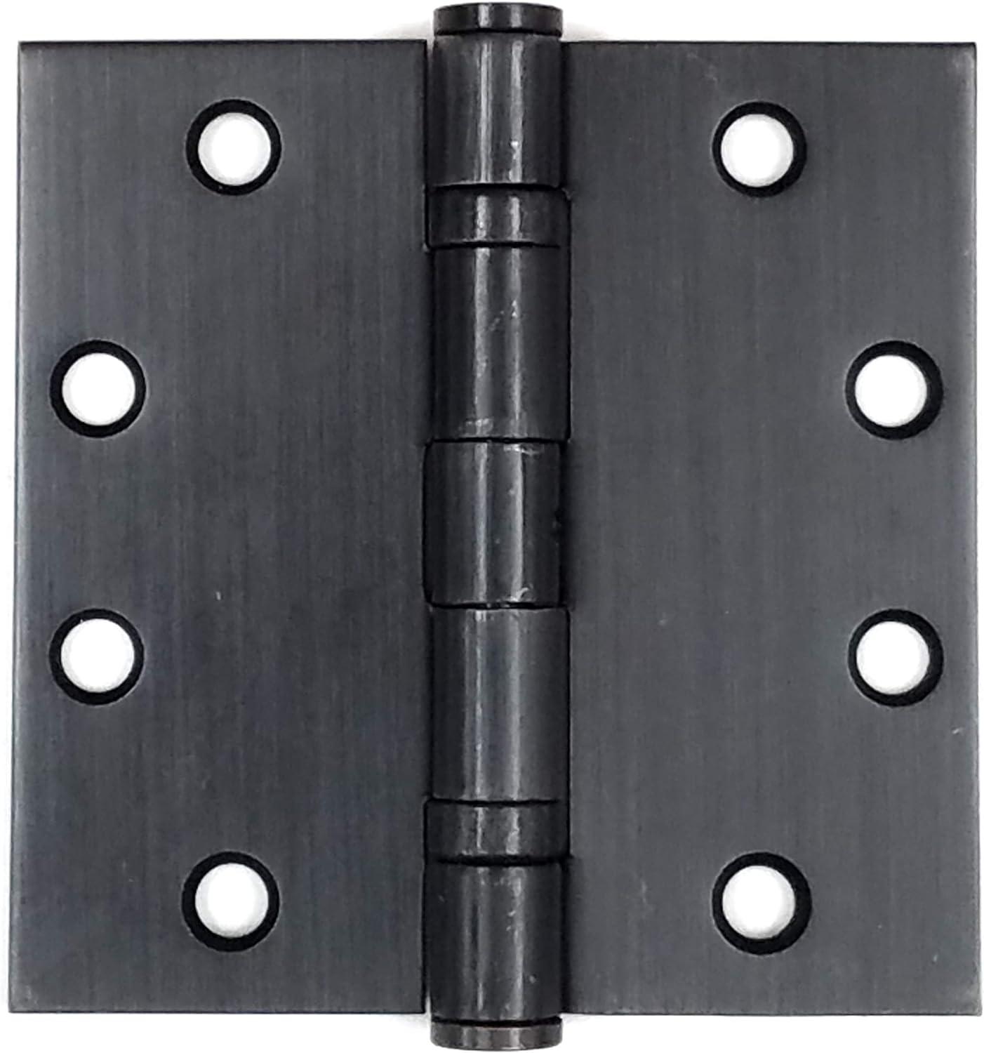 4 Inch Oil Rubbed Bronze Ball Bearing Door Hinges - 2 Pack