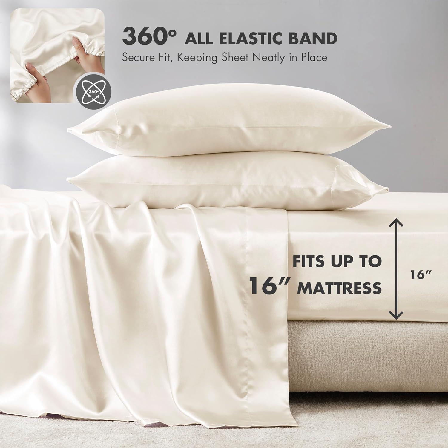 Madison Park Essentials Satin Luxury Sheet Set