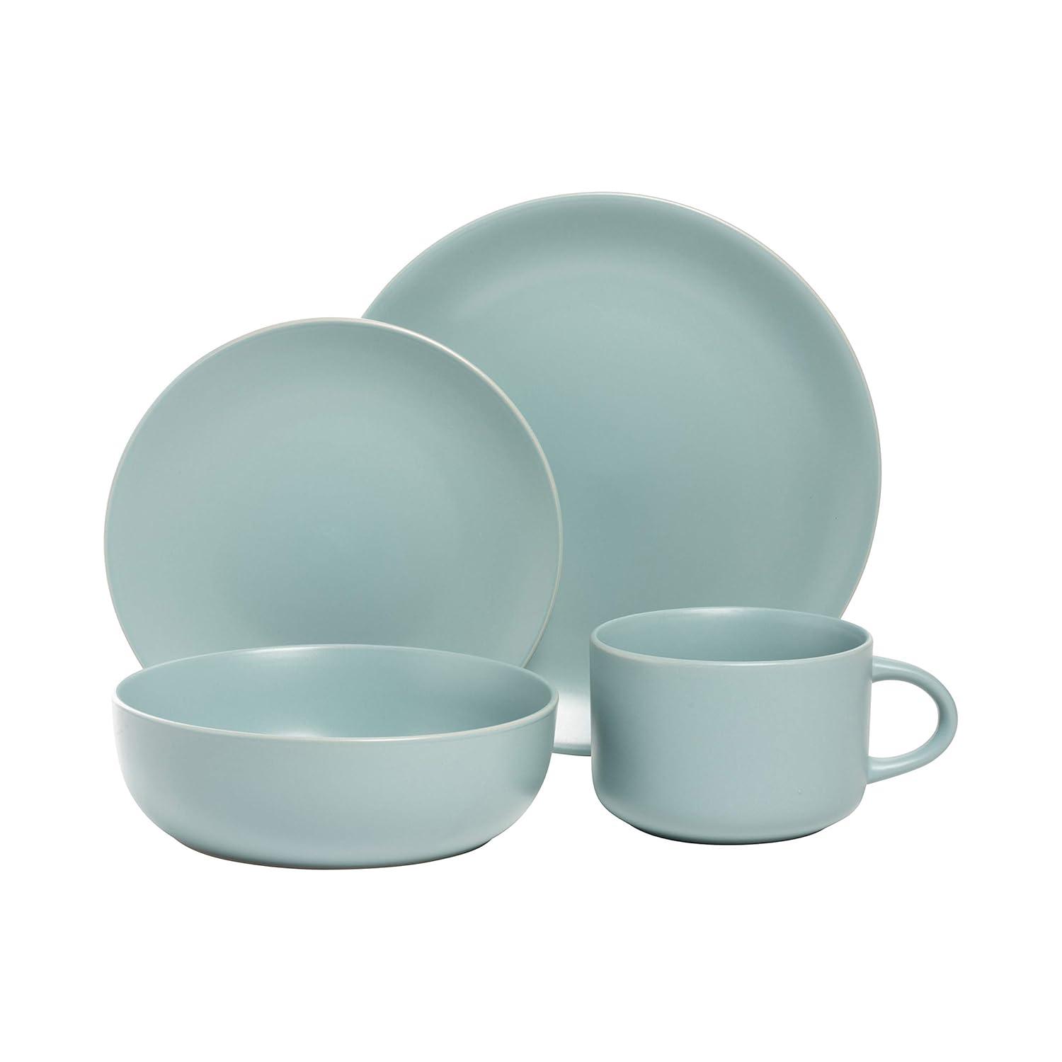 Wazee Matte 16 Piece Dinnerware Set, Service for 4