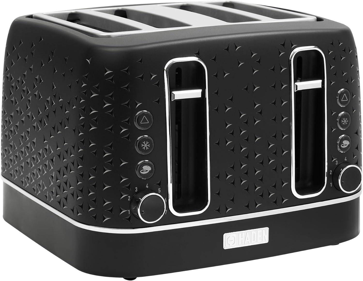 HADEN Starbeck Black 4-Slice Toaster