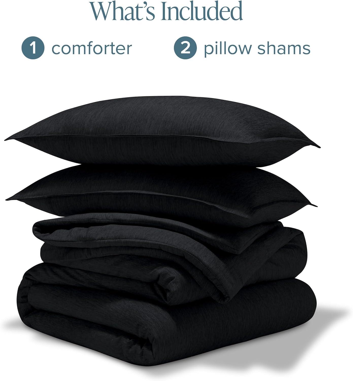 Bare Home Heathered Comforter Set - Ultra-Soft - Goose Down Alternative - All Season Warmth & Reviews | Wayfair