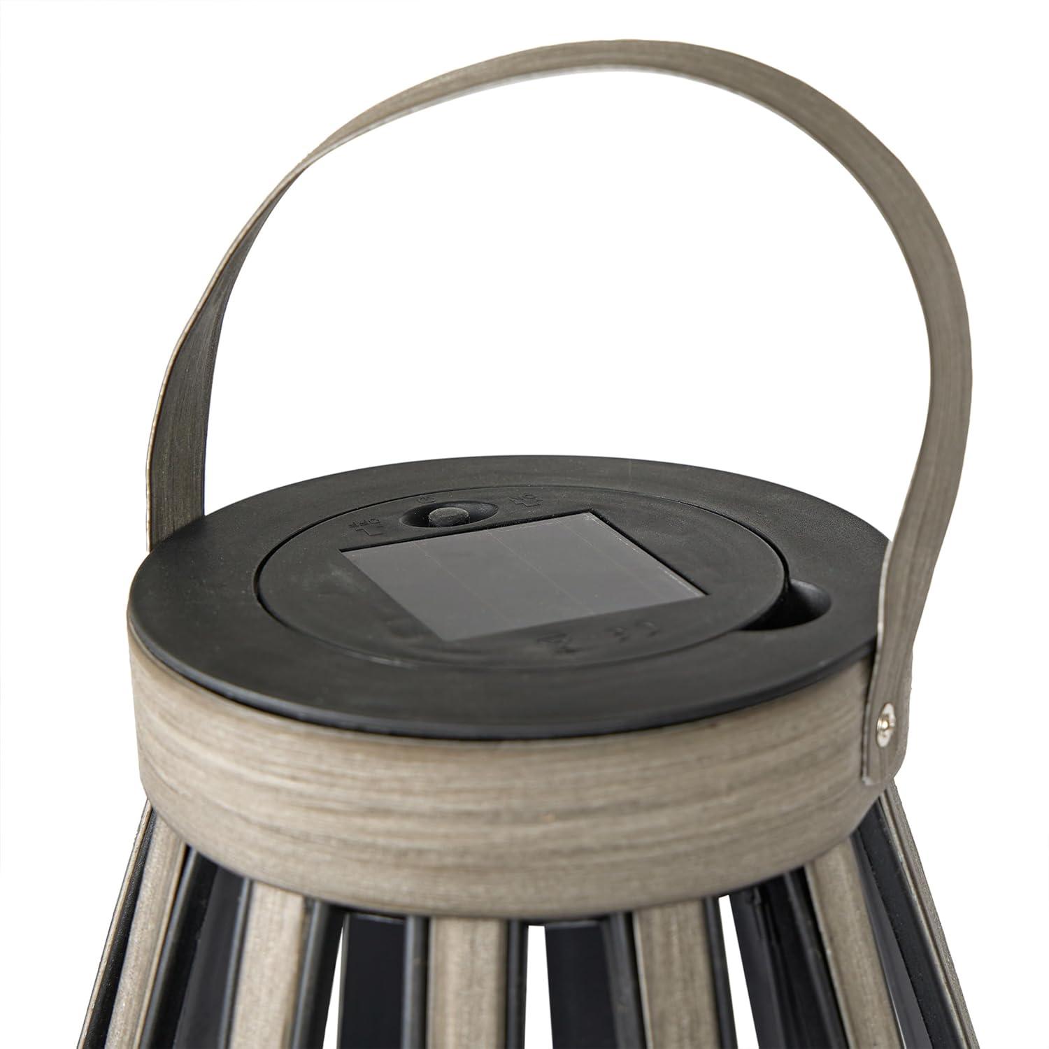 Alpine Solar Decorative Plastic Lantern w/ LED Light