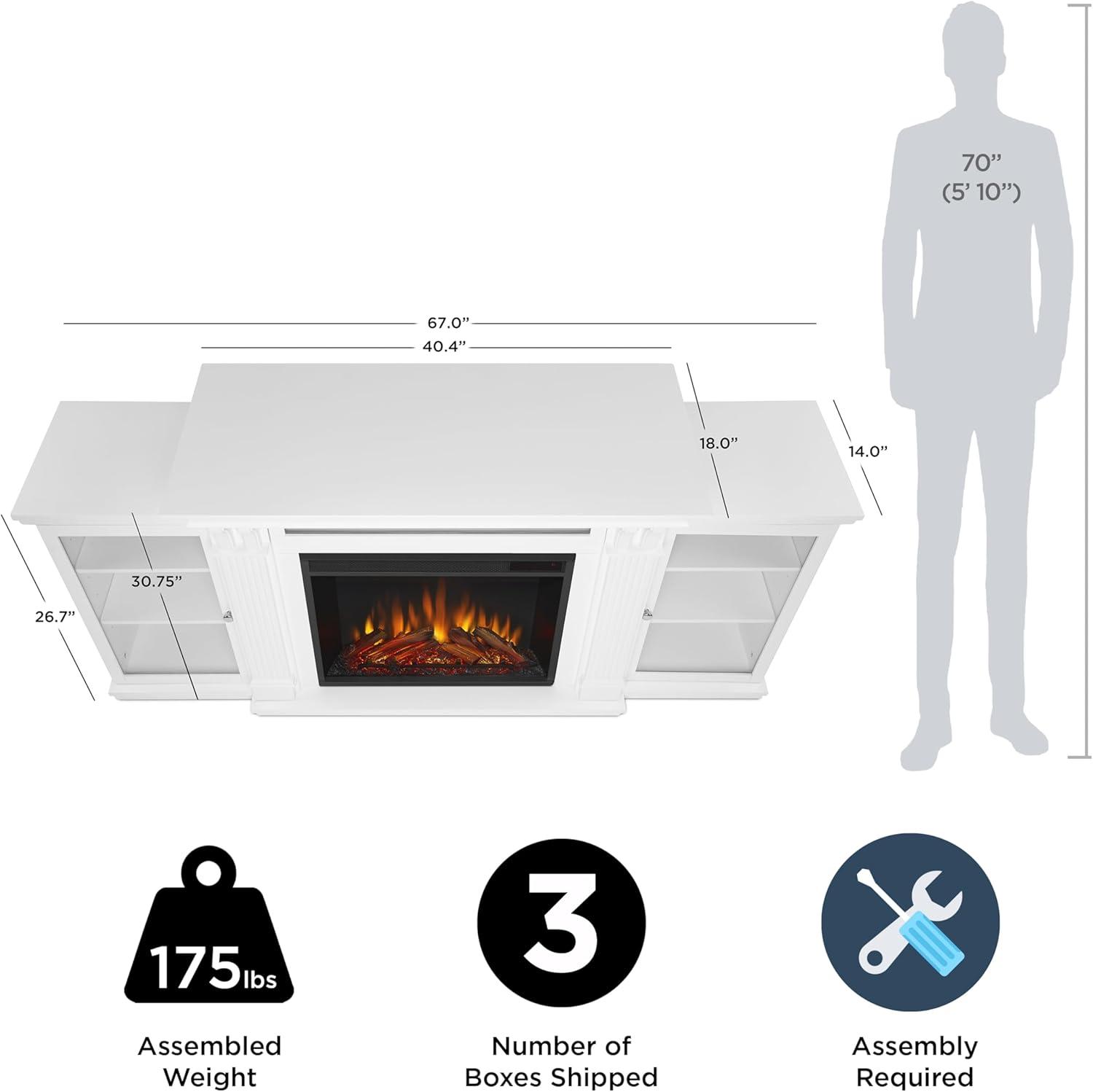 Calie 67'' TV Stand with Fireplace