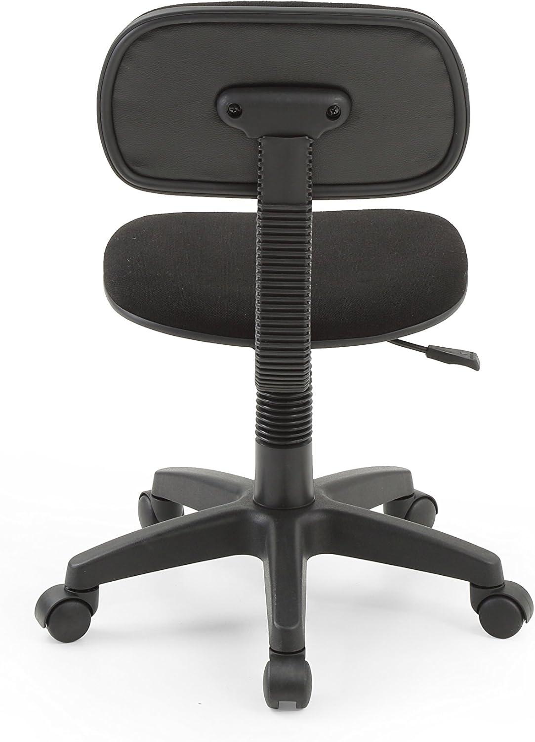 ErgoFlex Black Fabric and Metal Adjustable Swivel Task Chair