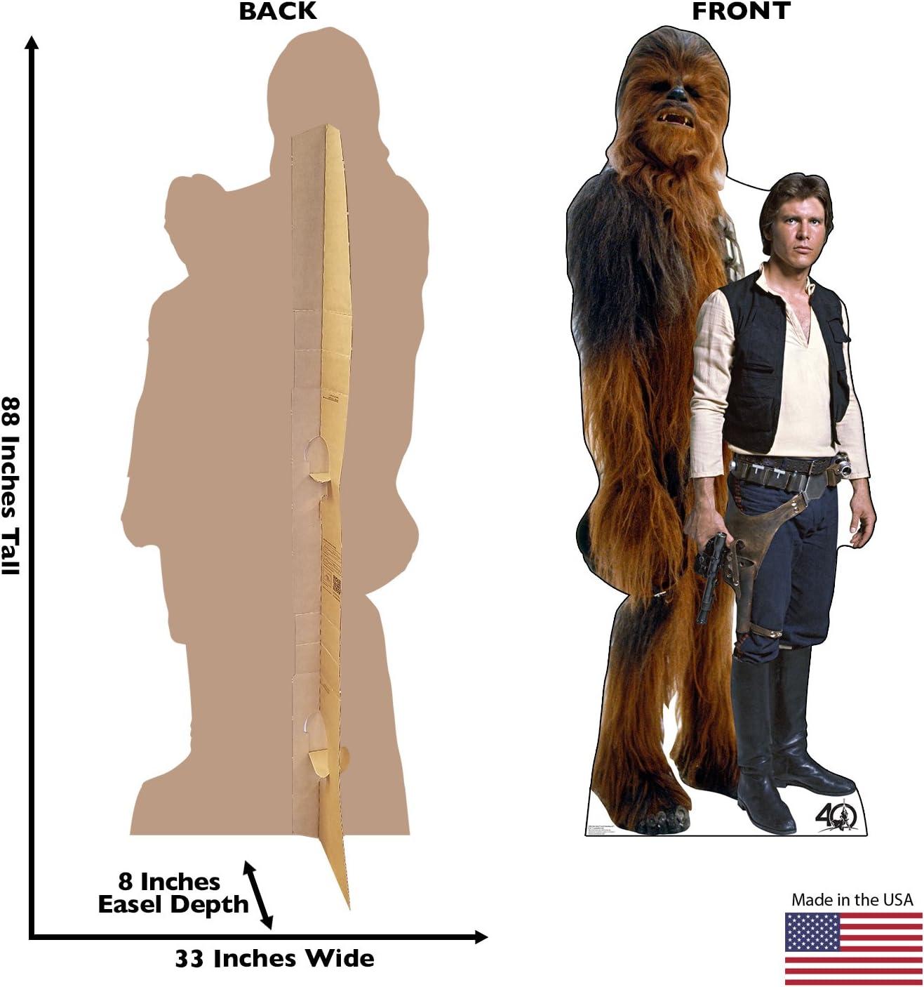 Han Solo and Chewbacca 88" Life-Size Cardboard Standup