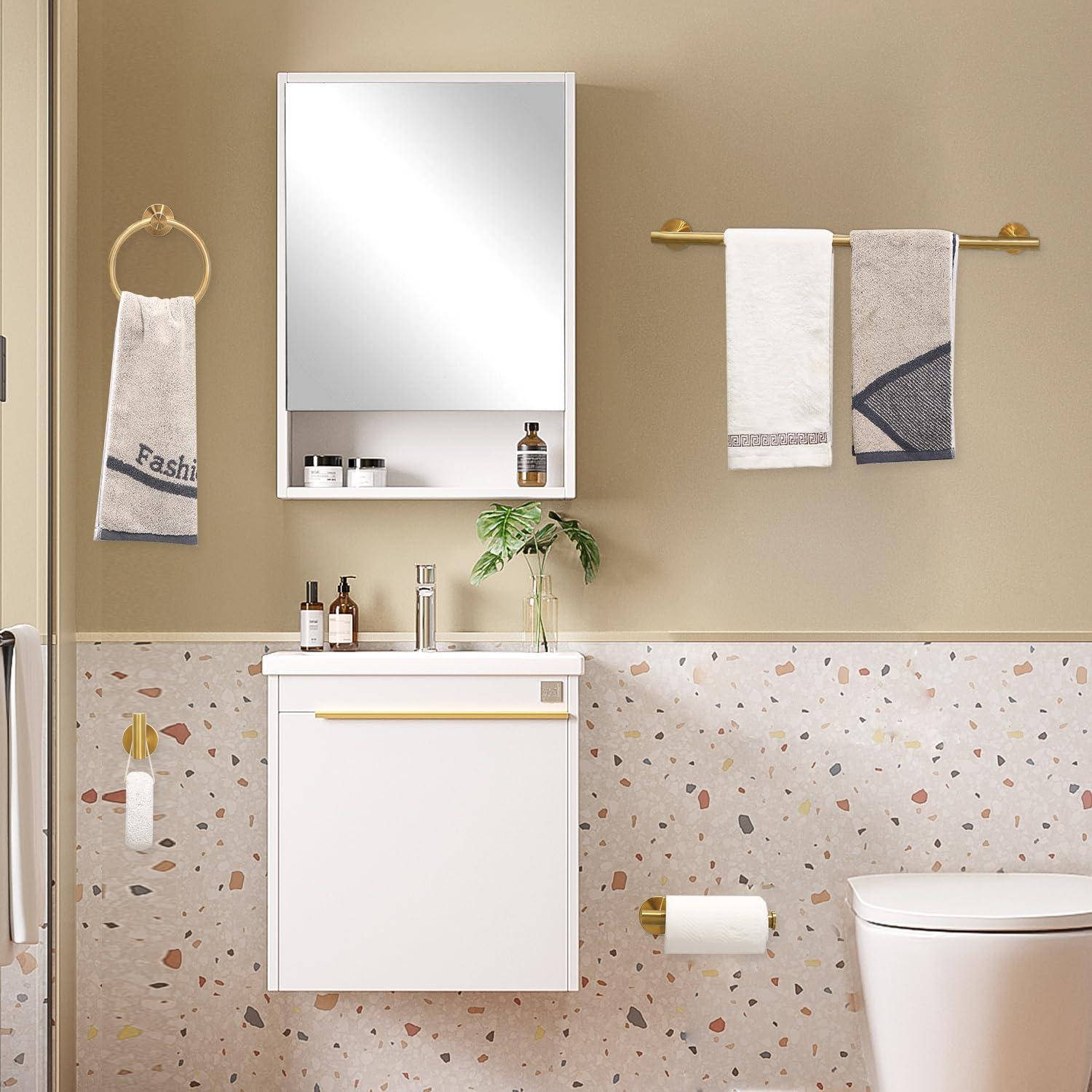 4 Piece Stainless Steel Bathroom Hardware Set,Bathroom Accessories Kit